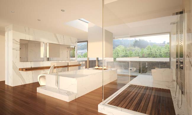 Architectural rendering of luxury house in Los Angeles