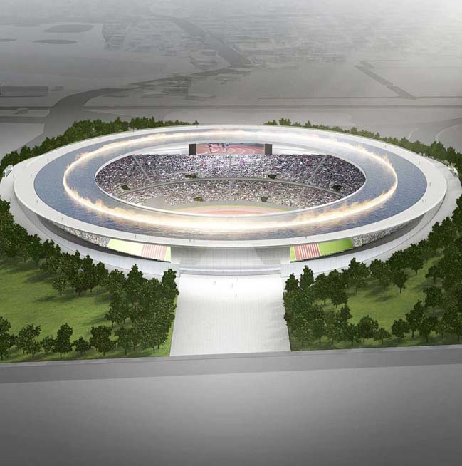 The Olympic Stadium envisioned by Tokujin Yoshioka