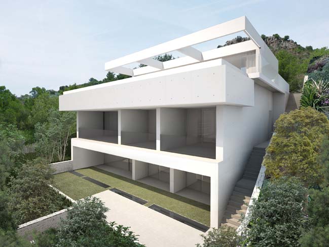 White luxury villa by Ramón Esteve Estudio