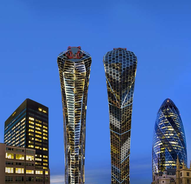 Architectural concept inspired by cobra for Asian towers