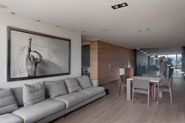 Luxury penthouse without partition walls by Archetonic