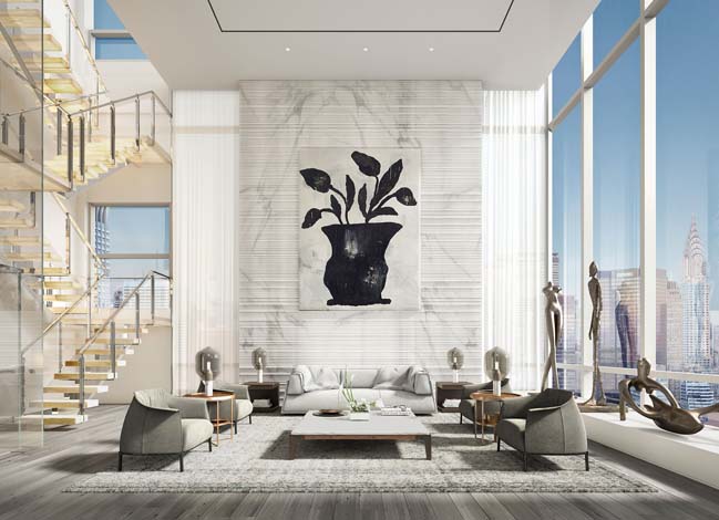 Luxury penthouse in New York by ODA Architecture