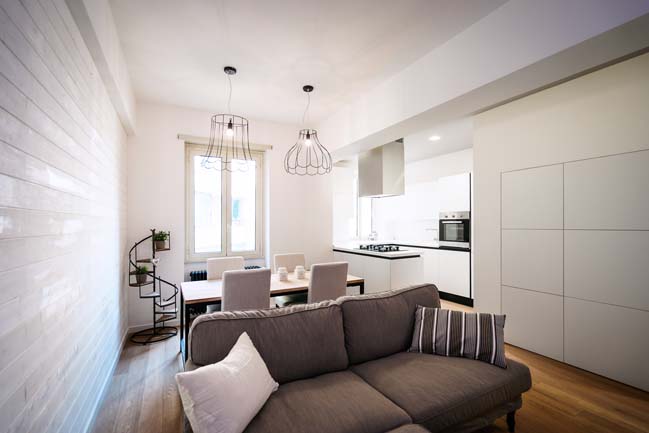 White modern apartment by Brain Factory