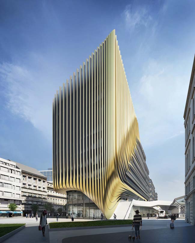 Zaha Hadid Architects regenerate a new CBD in Prague