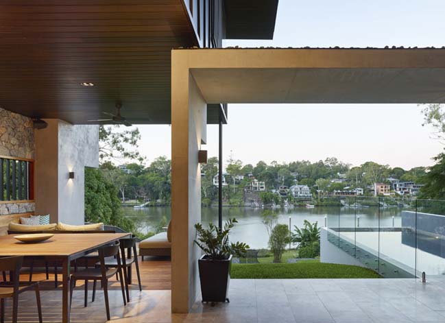 Contemporary river-front house by SLa
