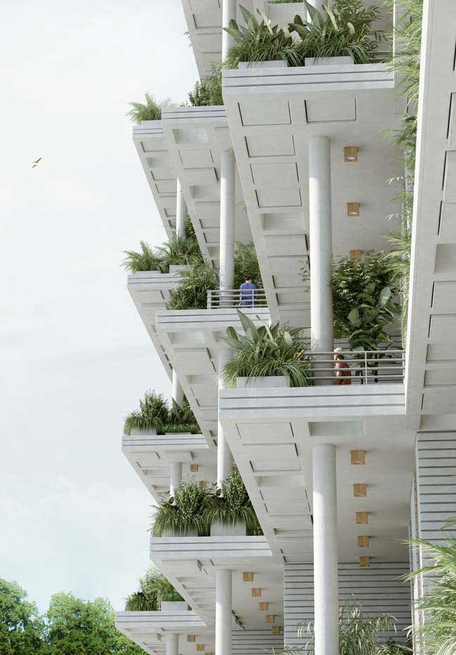 Green Sky Villas in India by Penda