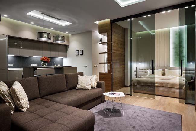 Tiny modern apartment by Nataly Bolshakova