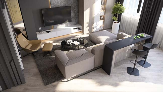 Luxury modern apartment by MUSA Studio