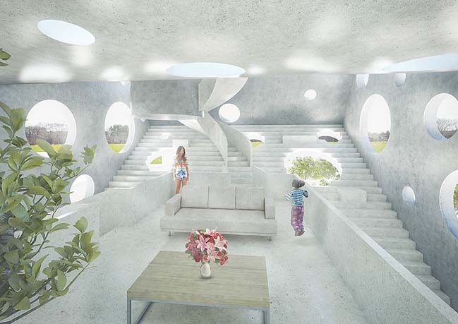 Y-shaped futuristic house concept by MVRDV
