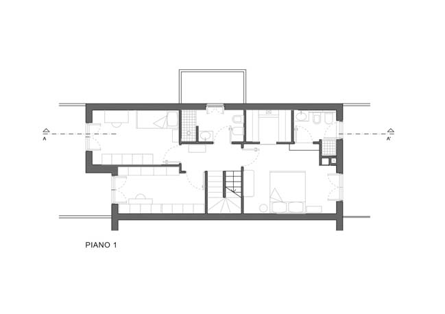 Four-storey apartment renovation by OKS Architetti