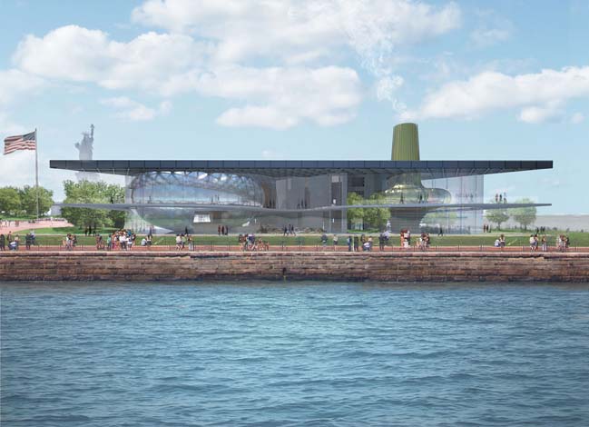 New triangle-structure proposal for New York's Liberty Museum by zU-studio
