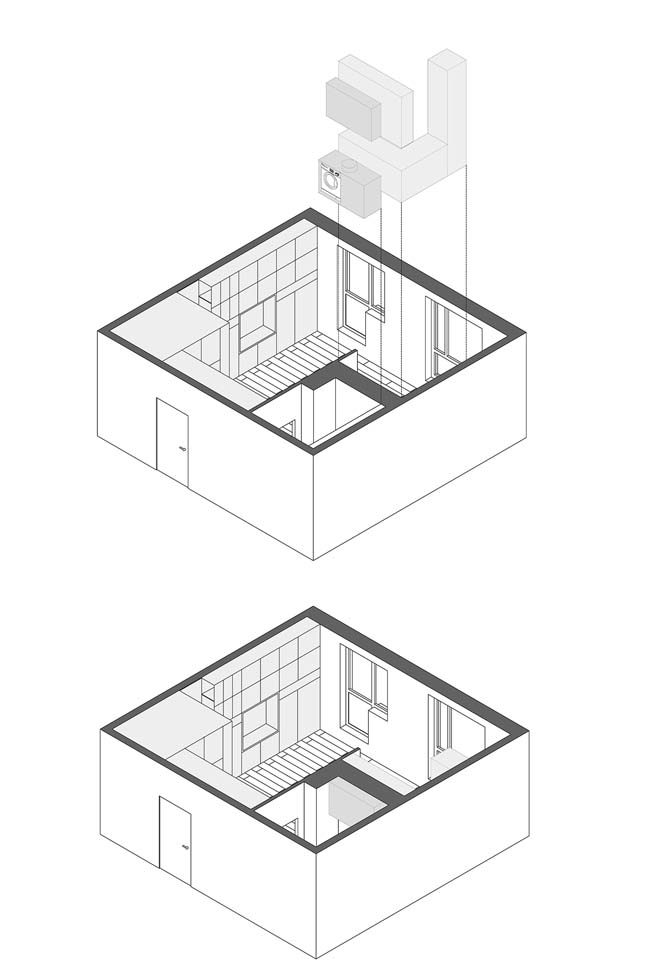 Small 35m2 apartment by Studio Bazi