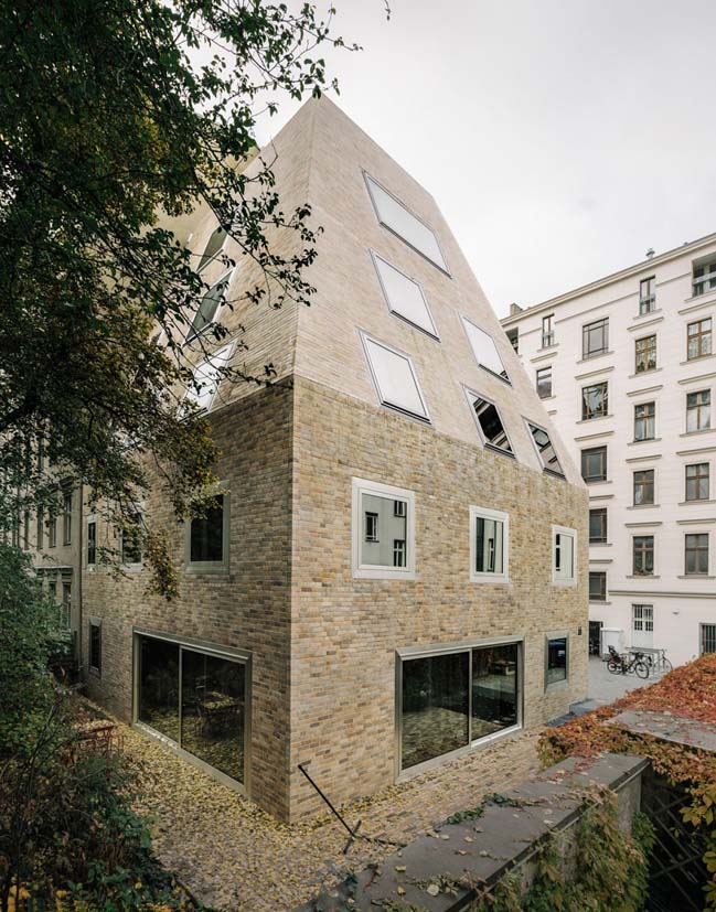 Unusual Pyramidal Apartment House in Berlin by Barkow Leibinger