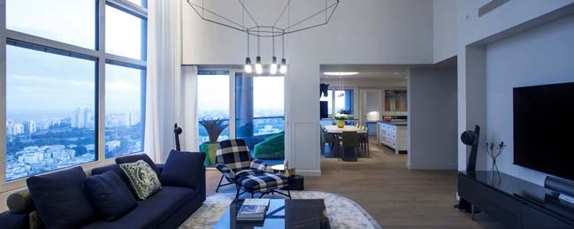 Modern apartment renovation by Gila Shemie Zakay
