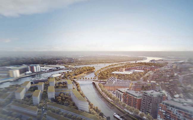 New river crossings in Ipswich by Foster + Partners