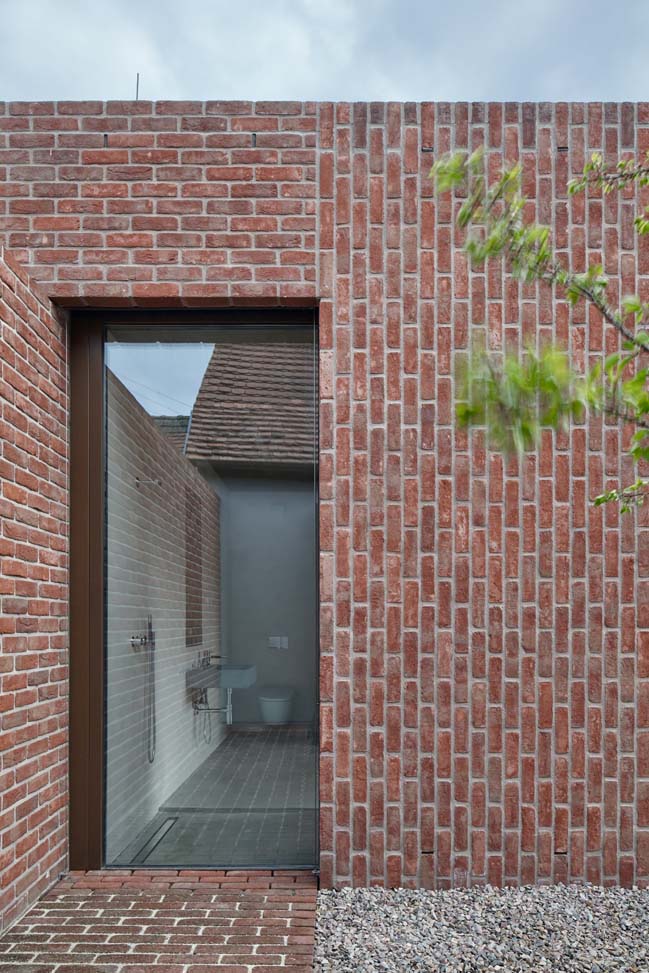 Brick Garden with Brick House by Jan Proksa