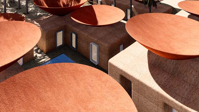 Primary school with concave roof system by BMDESIGN Studio