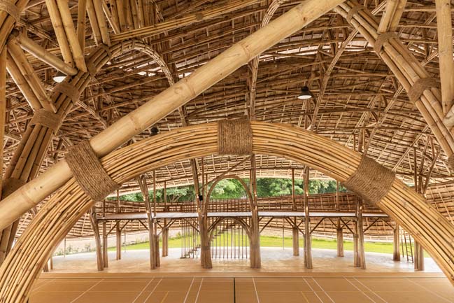 Bamboo Sports Hall Panyaden International School by CLA