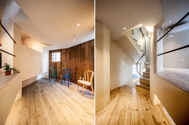 Narrow townhouse design by ThEPlus Architects