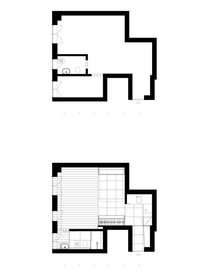 Small 29sqm apartment by Planair Studio