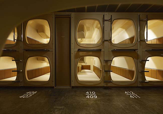 Capsule Hotel in Tokyo by Schemata Architects