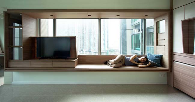 Small apartment in Hong Kong by Sim-Plex