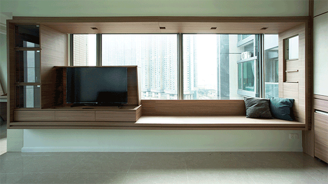 Small apartment in Hong Kong by Sim-Plex