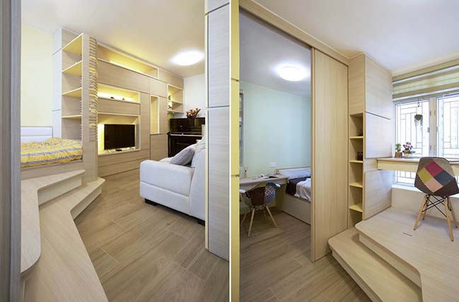 Tiny apartment 324 square feet in Hong Kong by Sim-Plex