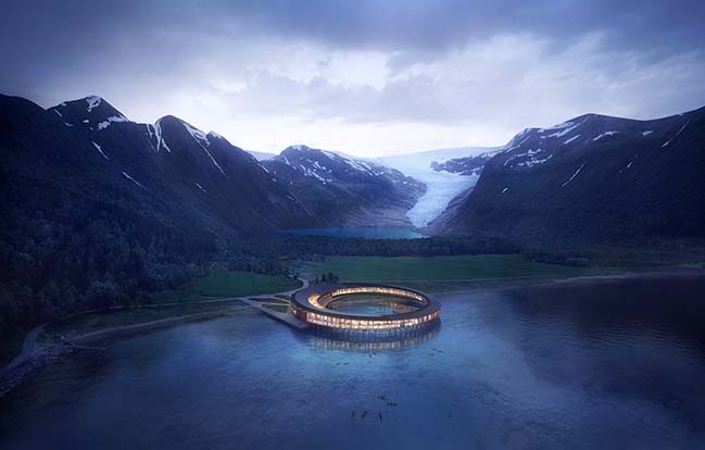 The world's first power-house hotel in Norway by Snøhetta