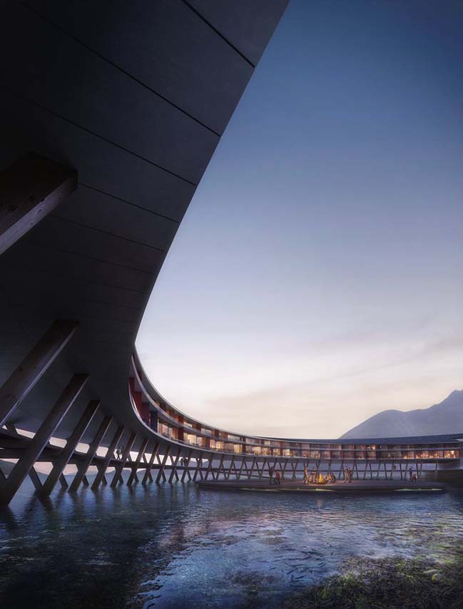 The world's first power-house hotel in Norway by Snøhetta