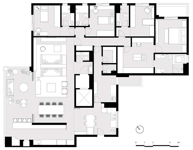 Apartment AML by David Ito Arquitetura