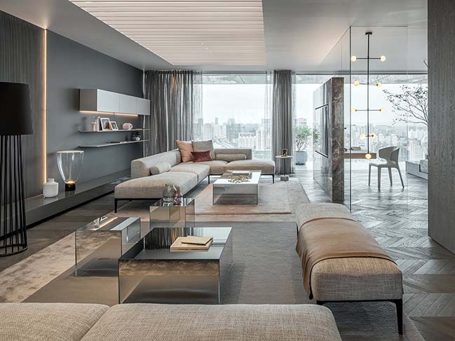 Show apartment: Shades of Grey in Shanghai by Ippolito Fleitz Group