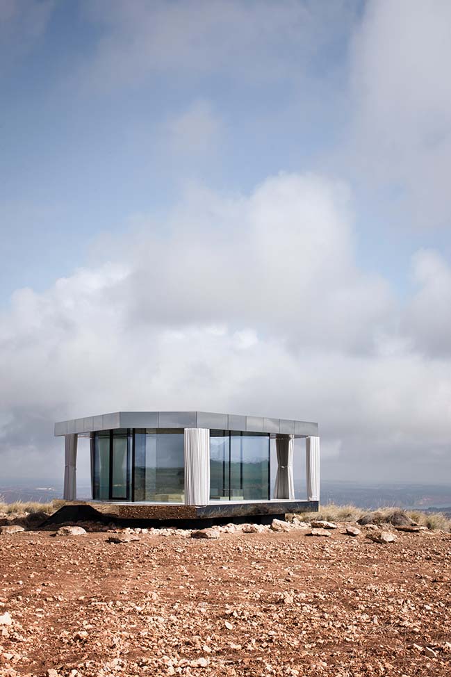 Glass Pavilion in Gorafe by OFIS arhitekti