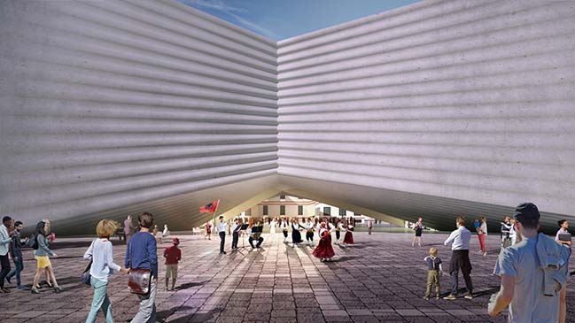 Tirana National Theatre and Masterplan by Bjarke Ingels Group
