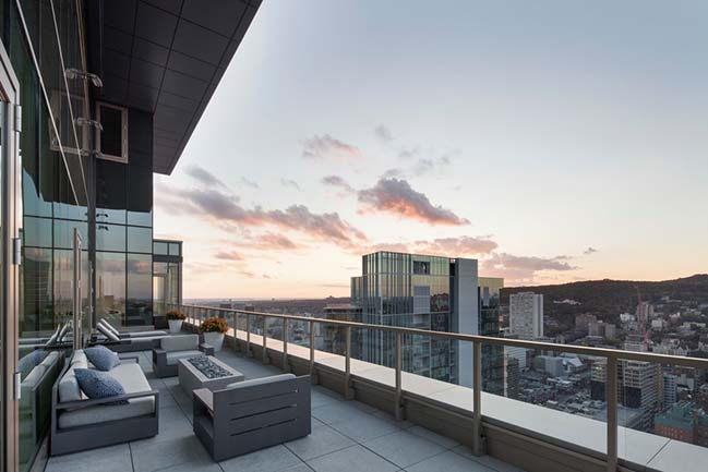 A penthouse in downtown Montreal by Desjardins Bherer