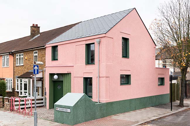 Millennial pink home in Plaistow by Office S&M