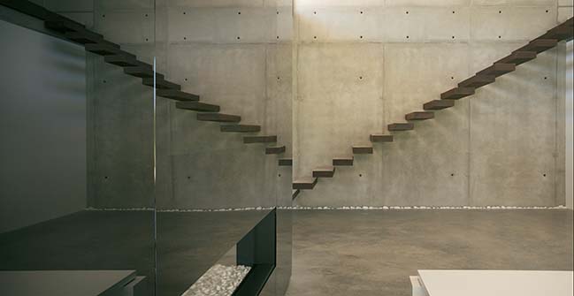 Luxury concrete house in Valencia by Julio Gómez-Perretta de Mateo
