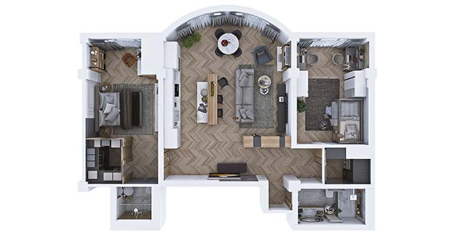 Cashmere: Neoclassic apartment by MUSA Studio