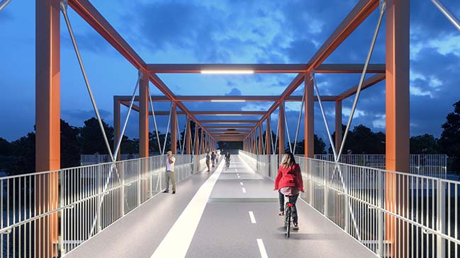 SPF:architects to begin construction on LA River Bridge in July 2018
