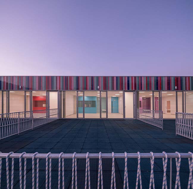 The almost invisible school by ABLM arquitectos