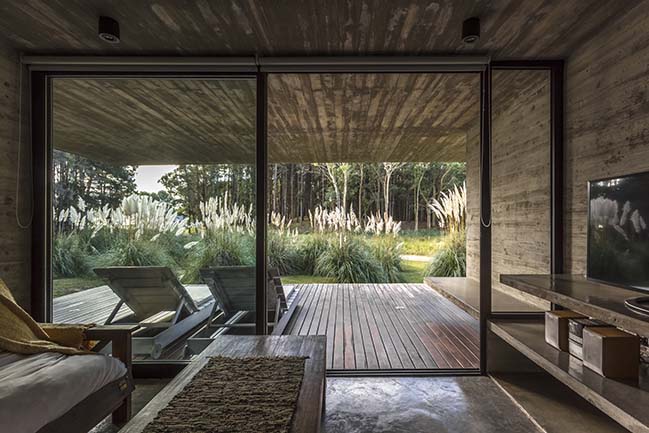 Forest House in Costa Esmeralda by Besonias Almeida arquitectos