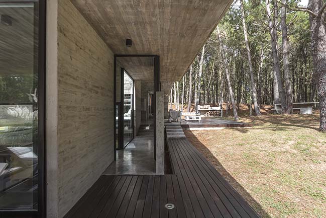 Forest House in Costa Esmeralda by Besonias Almeida arquitectos