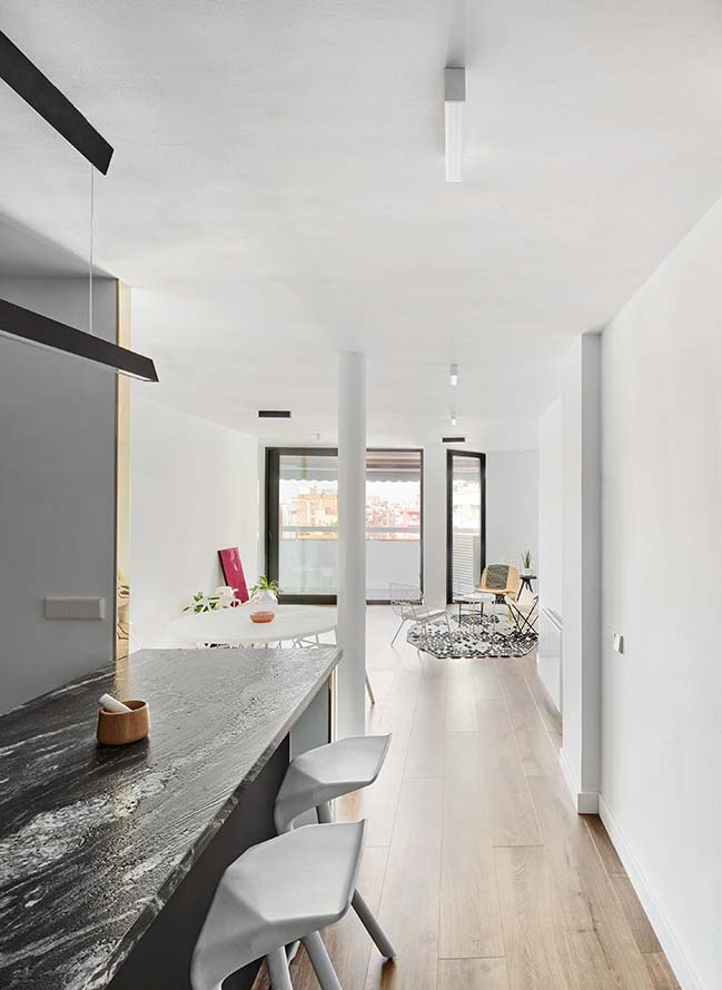 Sardenya Apartment in Barcelona by Raul Sanchez Architects