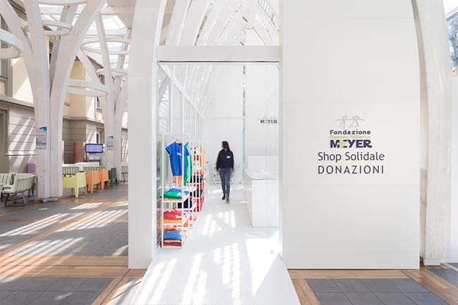 Margine unveils a pavilion for the Meyer Pediatric Hospital Foundation in Florence