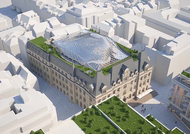Metamorphosis of The Hotel Des Postes by Vincent Callebaut Architectures