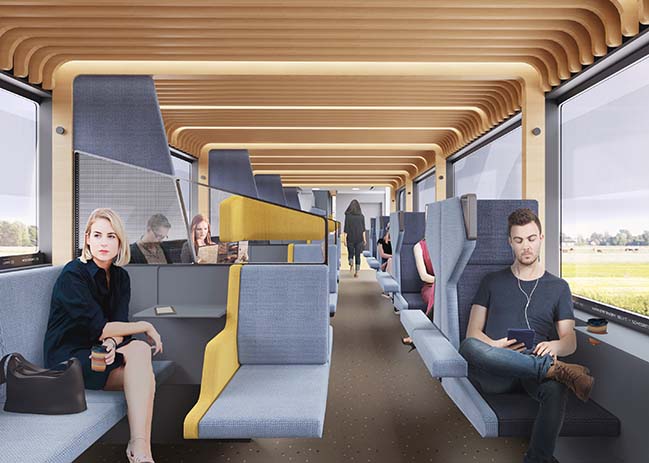 NS Vision Interior Train of the Future by Mecanoo and Gispen