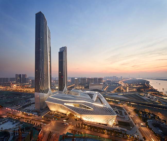 Nanjing International Youth Cultural Centre by Zaha Hadid Architects