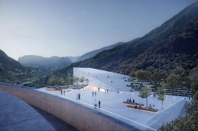 Snøhetta envisions a new home for Ötzi the Iceman on the Virgl Mountain in Northern Italy