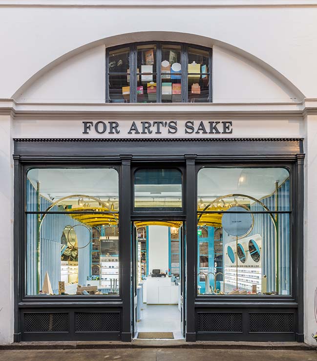 ALEKSA studio designed flagship stores for eyewear brand For Art's Sake in London and Shanghai