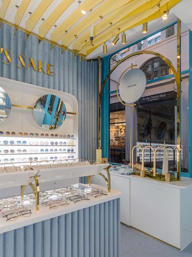 ALEKSA studio designed flagship stores for eyewear brand For Art's Sake in London and Shanghai